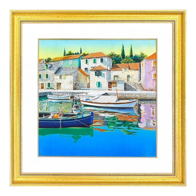 Spring Reflection, Hand Signed Serigraph, Edition of 325, 43 X 43 In. Framed For Sale