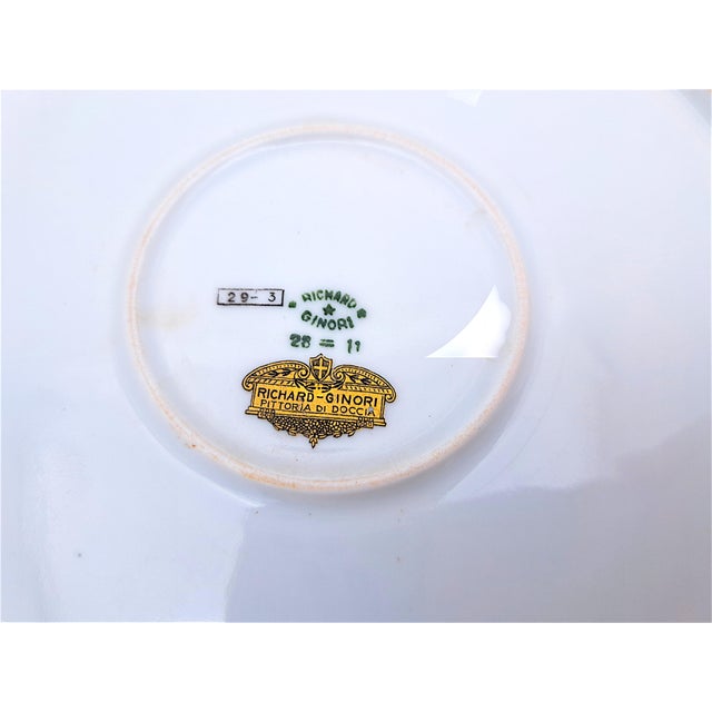 Galli Rossi Tray with Three Stars in Porcelain by Richard Ginori for Pittoria di Doccia, 1920s For Sale - Image 6 of 9