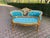 1970 French Louis XVI Gold Beech Velvet Settee - 1 Pc For Sale - Image 11 of 15