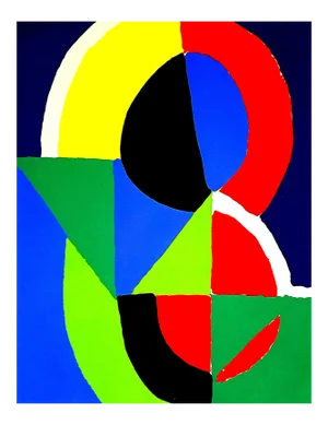 (after) Sonia Delaunay - Composition - Pochoir 1956