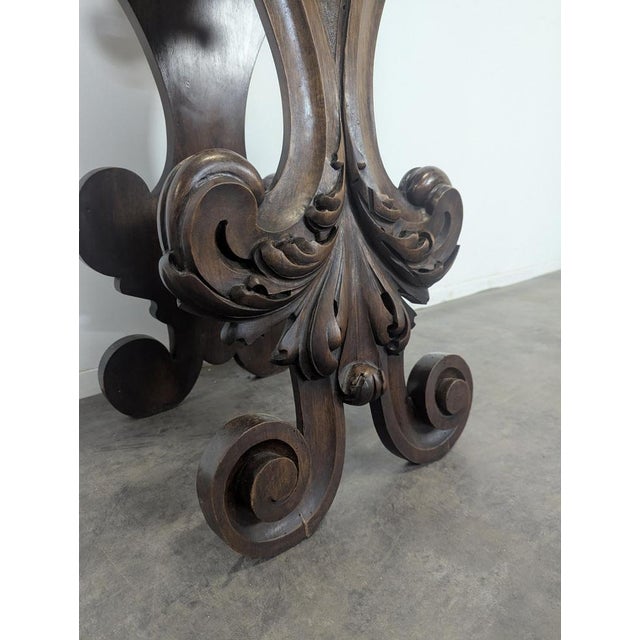 Renaissance Style Walnut Selette For Sale - Image 6 of 8