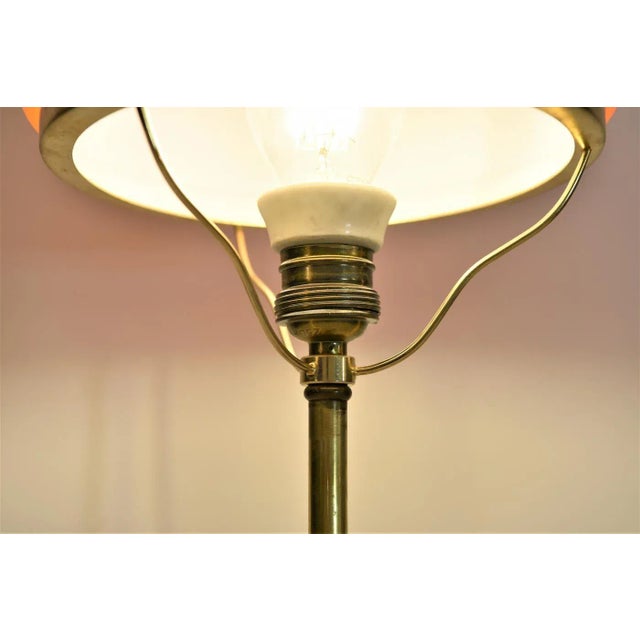 Swedish Grace Brass and Glass Table Lamp, Sweden, 1920s For Sale - Image 6 of 13