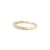 Modern 14k Yellow Gold 0.34ct Round Brilliant Lab Grown Diamond Half Eternity Band, Size 5.5 For Sale - Image 3 of 9