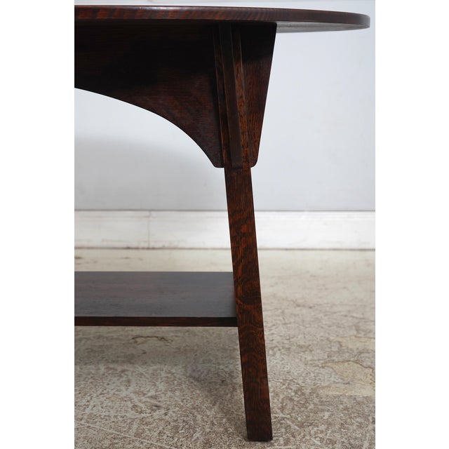 Stickley Oak Mission Oak Limbert Library Table For Sale - Image 9 of 15