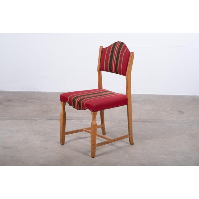 Brown Dining Chairs in Oak by Hennnig Kjærnulf, 1960s, Set of 6 For Sale - Image 8 of 10
