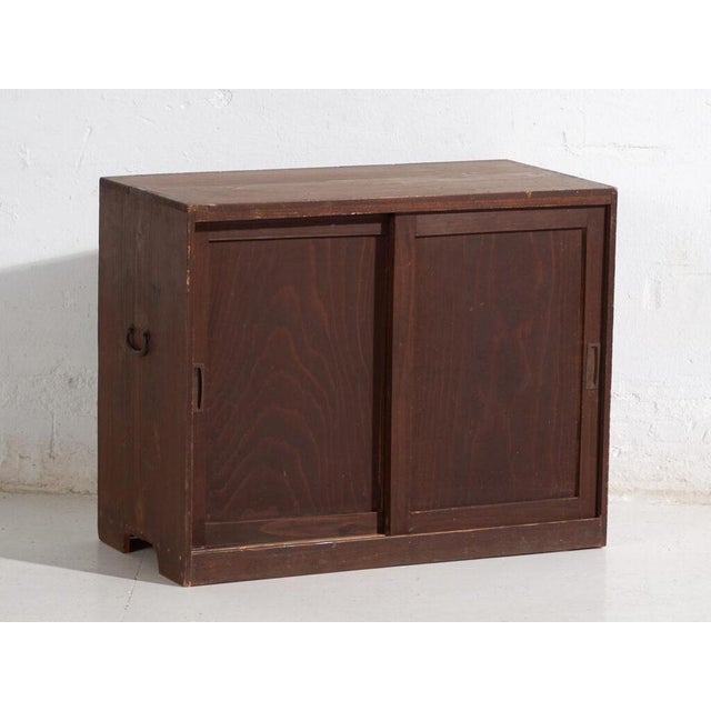 Antique Japanese Sliding Door Cabinet For Sale - Image 11 of 11