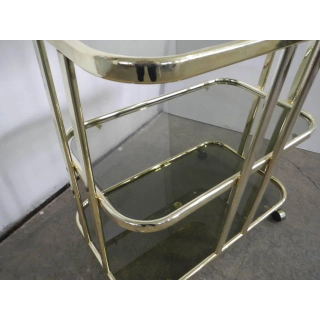 Italian Food Trolley with Glasses, 1970s For Sale - Image 6 of 12