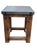 Restoration Hardware Rh Reclaimed Wood & Aged Zinc Strap Side Tables – Rustic Industrial Farmhouse Accent Tables For Sale - Image 12 of 16