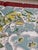Vintage Florida Map Tablecloth Custom Framed With Tortoise Rattan and Grasscloth For Sale In Naples, FL - Image 6 of 12