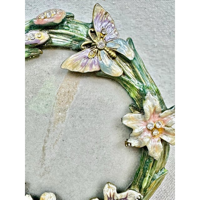 Shabby Chic Vintage Style Butterfly Picture Frame For Sale - Image 3 of 6