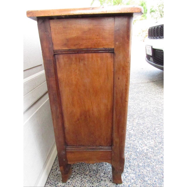 Antique French Walnut Narrow Buffet For Sale - Image 11 of 18