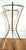 Vintage 23" Faux Bamboo Brass-Tone Metal & Glass Plant Stand – Hollywood Regency / Chinoiserie For Sale In Houston - Image 6 of 12