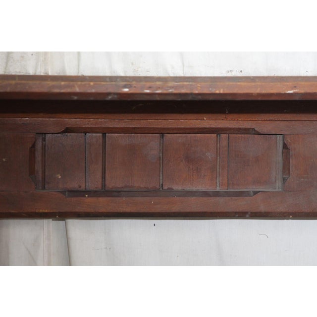 Traditional Antique 5.75 Ft. Traditional Wooden Mantel For Sale - Image 3 of 8