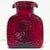 Mid-Century Modern Vintage Ruby Red Textured Art Glass Vase MCM Sculptural Canteen Form Pinched Flared Rim 8” For Sale - Image 3 of 10