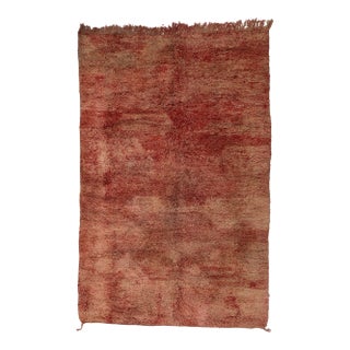 Vintage Berber Beni Mrirt Moroccan Rug - 06'07 X 10'00 For Sale