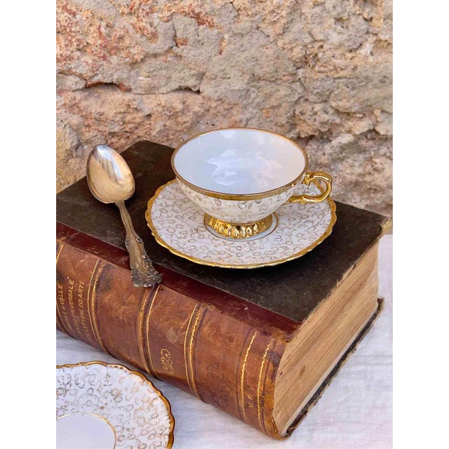 Mid-Century Porcelain Tea Set from Edelstein Bavaria, 1930s, Set of 10 For Sale - Image 9 of 12