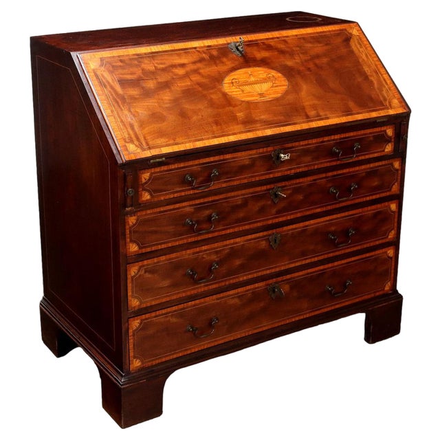 Victorian Flap Secretaire Desk For Sale