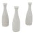 Collection of Three White Single Bud Vases, French Early 21st C. For Sale