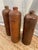 Antique Dutch Salt Glazed Stoneware Gin Bottles. Made in the 1800s - One With a Crack For Sale - Image 11 of 15