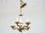 Mid-20th Century Italian Alabaster and Bronze Five-Light Chandelier For Sale In Atlanta - Image 6 of 9