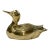 Vintage Brass Duck Paper Weight For Sale
