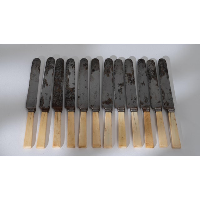 19th Century United Kingdom Ivory Metal Serving Utensil For Sale - Image 12 of 18