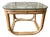 1960s Brown Jordan Rattan Fretwork Square Side Table For Sale