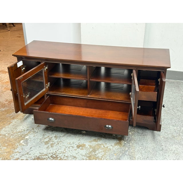 Crosley Furniture Lafayette Mahogany Media Cabinet For Sale - Image 4 of 12