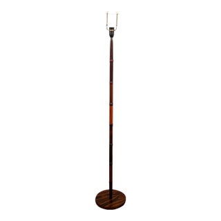 1960s Mid Century Modern Danish Solid Rosewood Floor Lamp Stacked Denmark For Sale