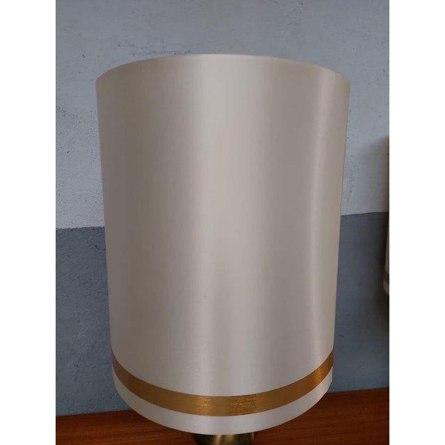 Mid-Century Golden Table Lamps, 1970s, Set of 2 For Sale - Image 16 of 18