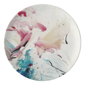 Limited Edition "Love Liberates" Fine Bone China Plate No. 6 by Fanyu Lin
