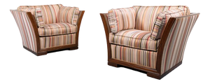Italian Lounge Chairs, 1980s, Set of 2