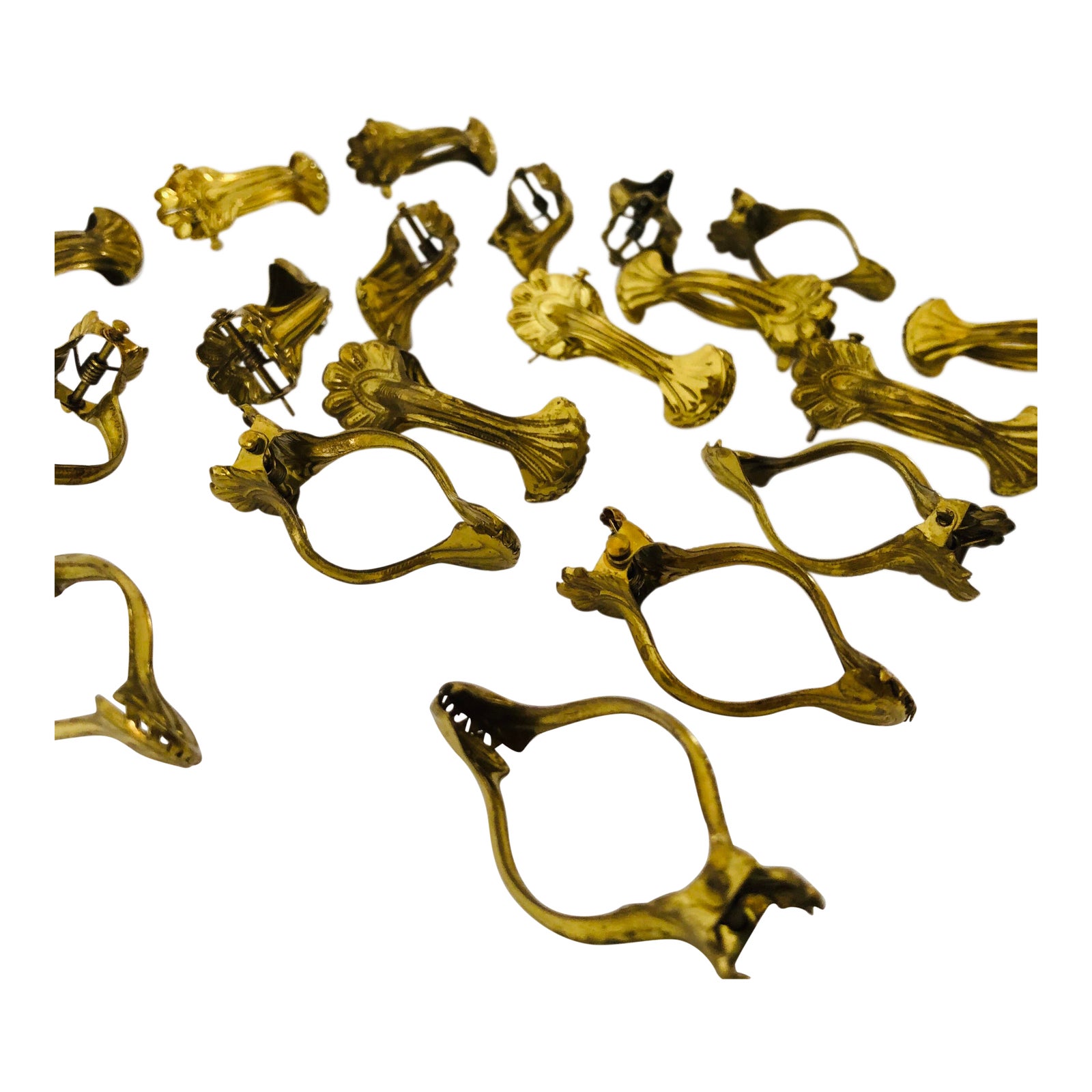 Victorian Style Spring Loaded Clasps (23) Solid Brass Chairish