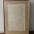 Pencil drawing print on collectors paper of Gustav Klimt framed reclining figure