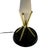 1950s 1950s Mid Century Googie Table Lamp With Spun Fiberglass Shade For Sale - Image 5 of 7