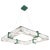 Tuesday Freedom Green Metal Pendant Lamp by Alabastro Italiano For Sale