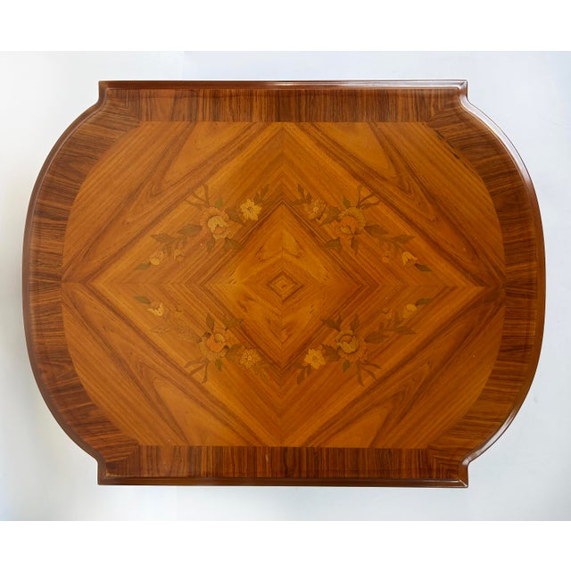 1990s Italian Inlaid Side Tables With Bronze Mounts by Marconi Arte, Pair For Sale - Image 12 of 18
