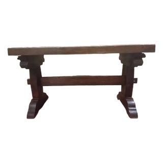 Vintage Bench in Oak For Sale