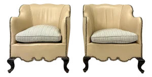 Early 20th Century Danish Leather Chairs - Set of 2