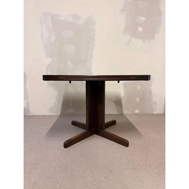 Mid-Century Danish Square-to-Round Convertible Dining Table, 1980s For Sale - Image 10 of 13