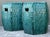 Vintage Glazed Ceramic Bamboo Garden Stools - A Pair For Sale - Image 10 of 12