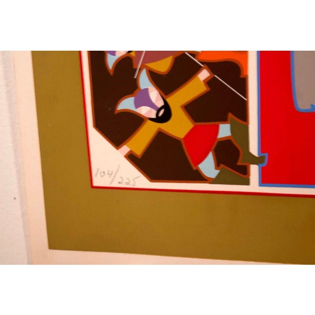 Late 20th Century David Sharir Hannukah Signed Modern Judaica Serigraph on Paper 104/225 Unframed For Sale - Image 11 of 12