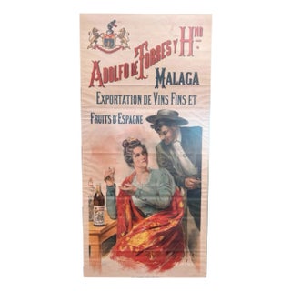 Ramirez Bonno, Adolfo De Torres Cyclist Brandy Advertising Poster, 1890s-1910s, Lithograph For Sale