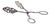Silver Salad or Bread Tongs For Sale