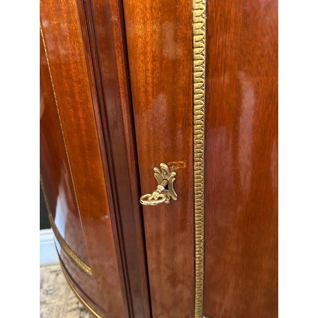 Mahogany Demilune Cabinet by Kindel For Sale In Philadelphia - Image 6 of 14