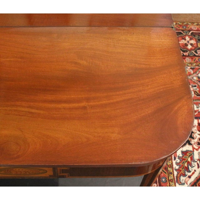 Circa 1780 George III English Flip Top Tea Table For Sale - Image 9 of 9