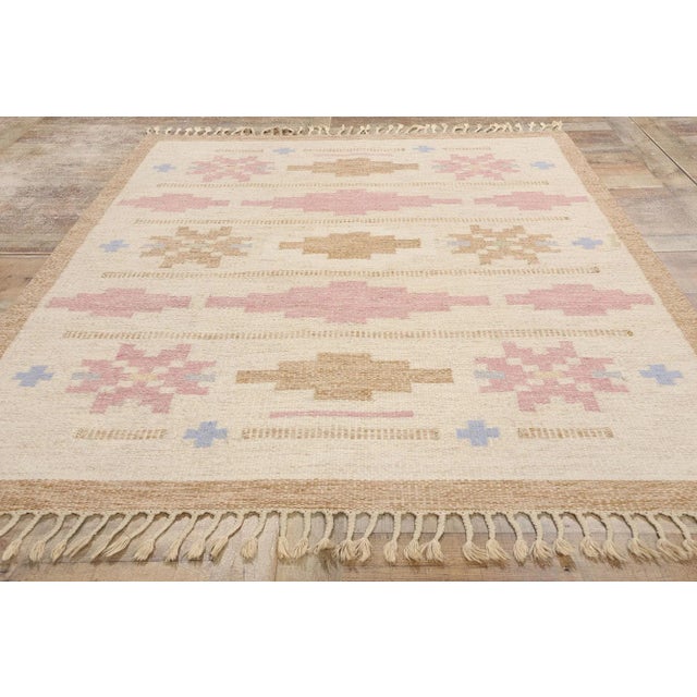 Anna-Johanna Ångström Swedish Rollakan Rug - 05'06 X 07'08 For Sale - Image 9 of 10