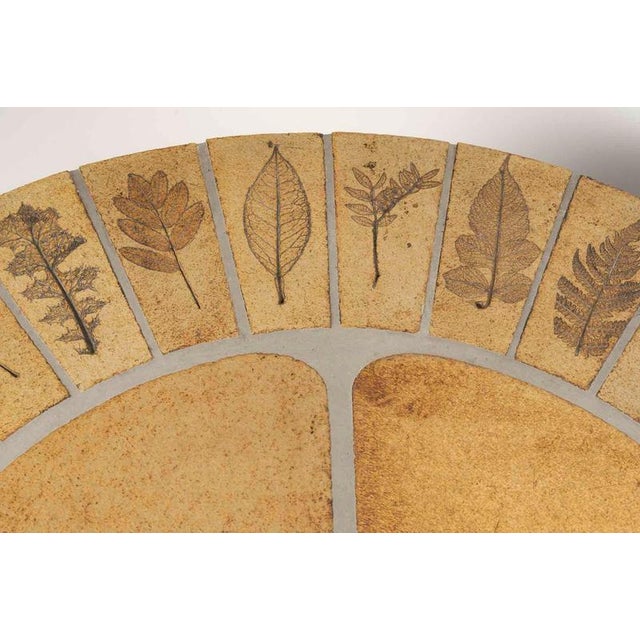 Wood and Ceramic Coffee Table attributed to Roger Capron, 1960s For Sale - Image 6 of 8