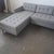 Modern Cb2 Gray Modern Sectional Sofa With Chaise For Sale - Image 3 of 5