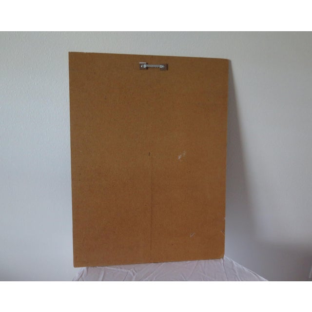 1960s Portrait of a Young Beach Blonde Girl, Signed Jade '79 For Sale - Image 5 of 5